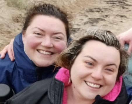 Caoimhe and Mairead Fox are fundraising for the Foyle Hospice ahead of the Christmas dip at Buncrana.