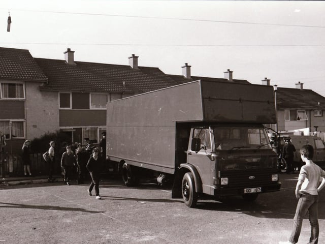 Residents in Derry in 1985.