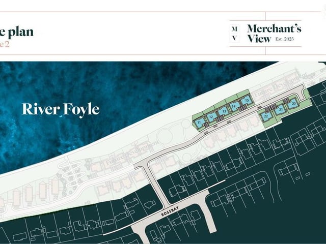 An overhead plan of the new development.