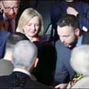 Colum Eastwood shakes hands with Volodymyr Zelensky