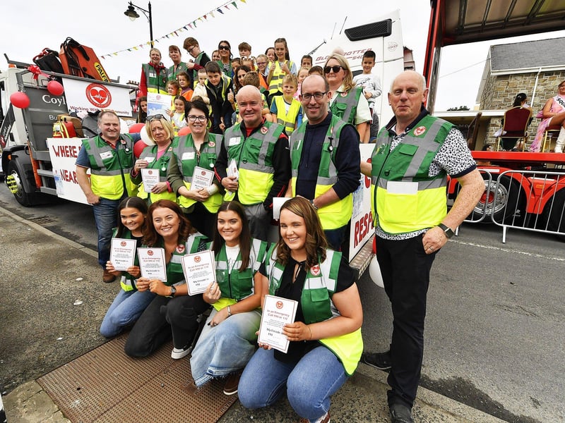First Responders took part in the Clonmany Festival Parade on Sunday afternoon. Photo: George Sweeney
