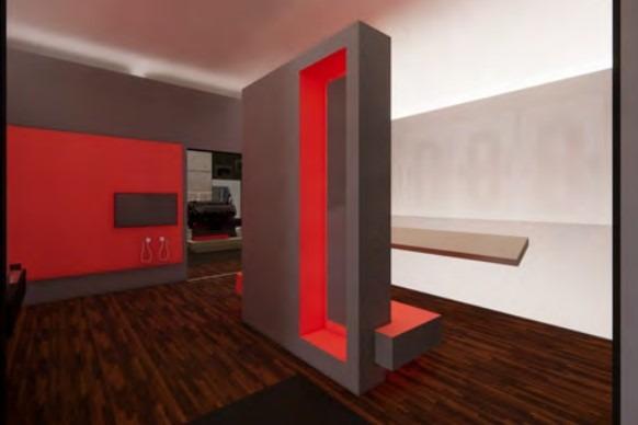 Proposed visual image of gallery 3 zone 1 in the new DNA maritime museum