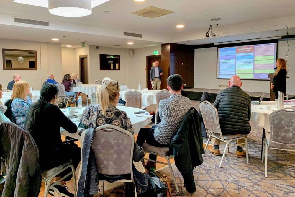 Lisa Claire Whitten and David Phinnemore pictured at a previous event on the NI Protocol