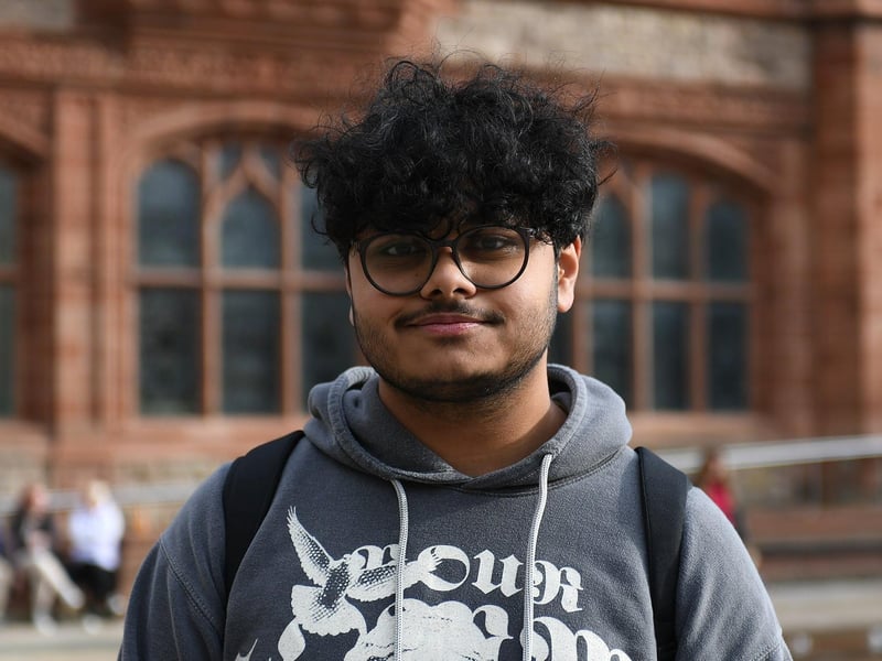 Sarin is a student at Ulster University, he said the scariest film he has ever seen is Dabbe, a Turkish horror film. “From a religious point of view it is very scary and the way it is filmed, it is filmed like a documentary,” said Sarin. Sarin. Photo: George Sweeney
