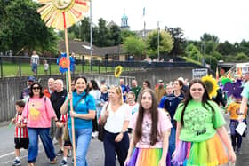 Colr. Aisling Hutton taking part in the Féile Our Place Our People, Community Carnival Parade. (Photo - Tom Heaney, nwpresspics)