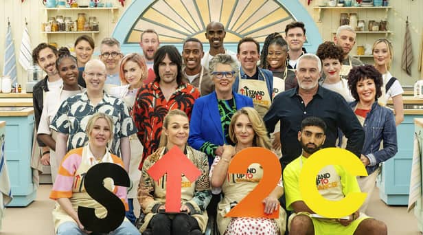 Matt Lucas, Noel Fielding, Prue Leith and Paul Hollywood are joined by a range of celebrity bakers. Photo: Channel 4/Love Productions/©Mark Bourdillon.