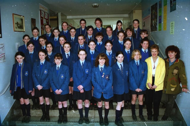 St. Mary's College pupils ahead of a school trip to France.