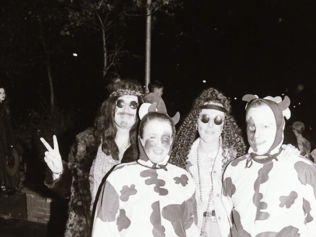 Derry folks dressed up for Halloween night, back in October 1994.