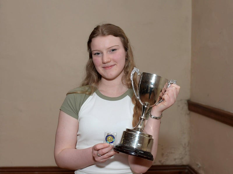 Emily Murray was placed 1st and received the George Hamill Memorial Cup for Original Poetry Age 11-14 at the Feis Dhoire Cholmcille on Thursday at St Columb’s Hall. Photo: George Sweeney.