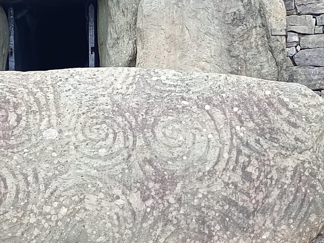 Newgrange, Ireland 3200 B.C. at Brú na Bóinne, County Meath.