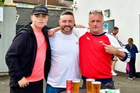 Derry City fans enjoying their Brandywell Stadium homecoming against Drogheda United. (Photo: Kevin Morrison)