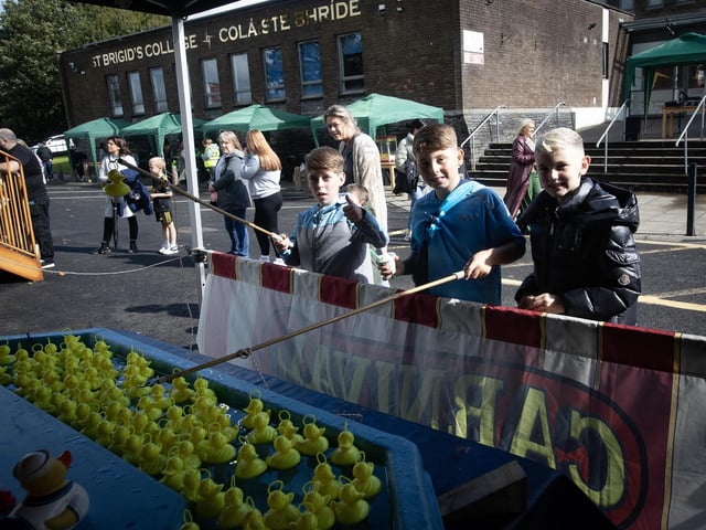 Trying their hand at Duck Catching during Saturday's End of Summer Festival.
