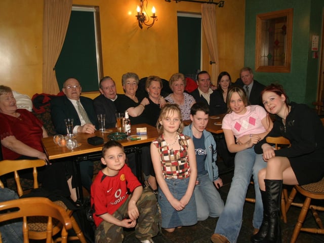 Party celebrations back in 2004: Leo Duffy.