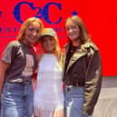 Abbie McGlinchey, aka Abbie Mac, with her proud family at the O2 London on Sunday.