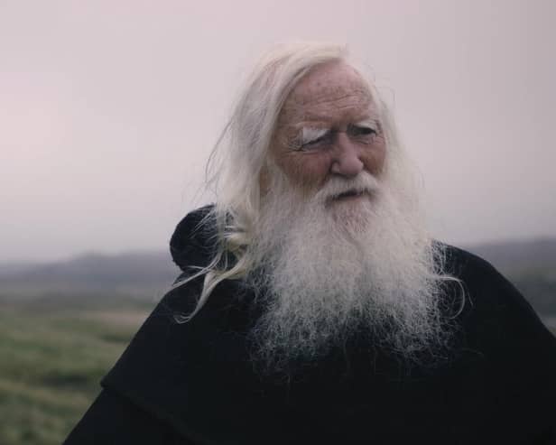 Seán McLaughlin, who plays Muiredach, in a still from 'A Rock in the Sea'.