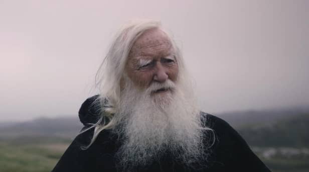 Seán McLaughlin, who plays Muiredach, in a still from 'A Rock in the Sea'.