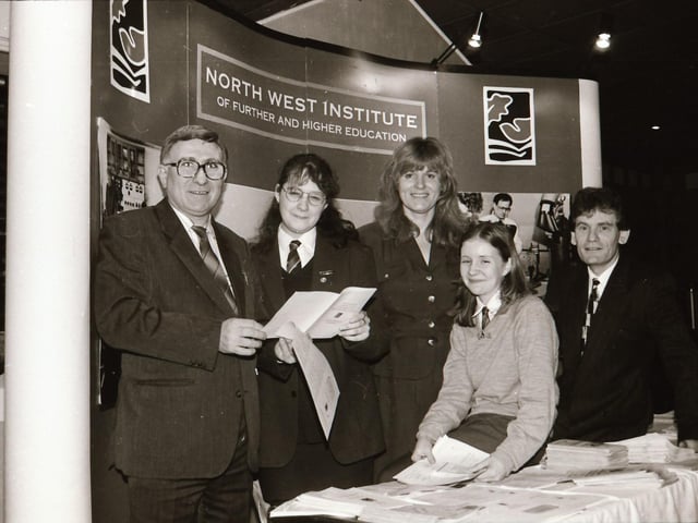 NWRC staff and students at the Limavady Careers Convention.