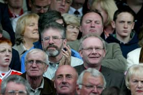 Martin McGuinness and Gerry Adams at the 2003 All-Ireland Final.
Mandatory Credit ©INPHO/Morgan Treacy