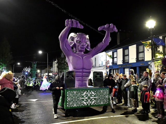 Halloween Parade in Buncrana on Sunday evening. Photograph: George Sweeney