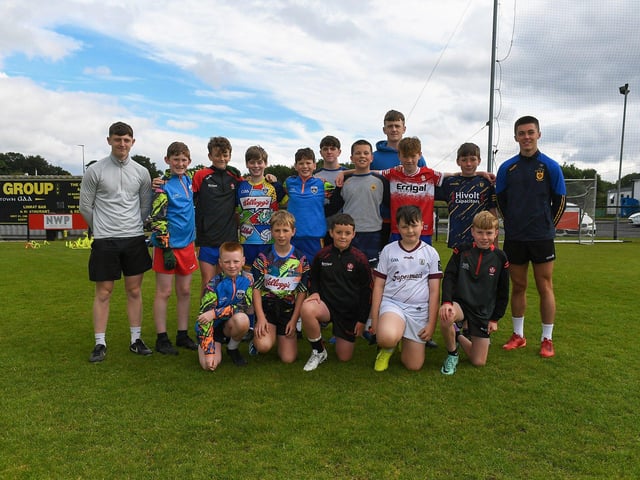 Children and coaches at the Steelstown Brian Ogs Cul Camp. Photo: George Sweeney