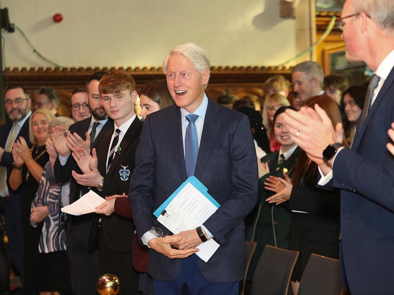 Bill Clinton: Mayor Duffy, I thank you for welcoming me back to a city I love and this Guildhall which I love so much.