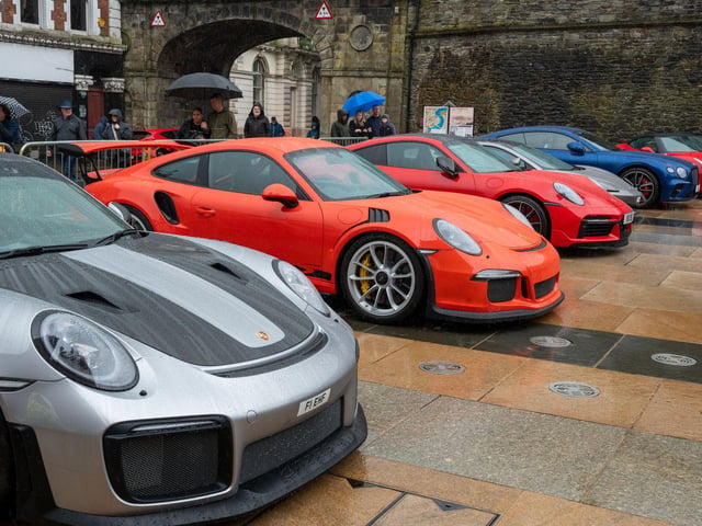Derry City and Strabane District Council Mayor, Councillor Lilian Seenoi-Barr has hosted Supercar Saturday in Guildhall Square to raise money for the Mayoral Charity Bud Club. The event attracted car enthusiasts and owners from across the region to support aid the local charity. Picture Martin McKeown. 24.05.25