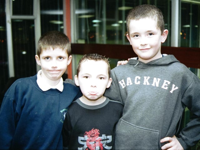 Kyle McGuinness, Gerard Deery and Christopher O'Reilly strike a pose for the Foyle News.