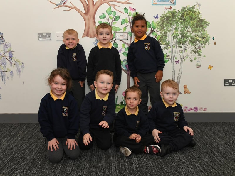 Mrs Pentland’s P1 class at Ebrington Primary School.