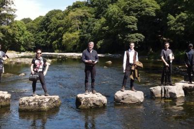 (from left to right)nGregor Dippie, Aybuke Kavas, Joseph Cheetham-Wilkinson, Philip Todd, Murdo Macleod, Michael Masvisvi