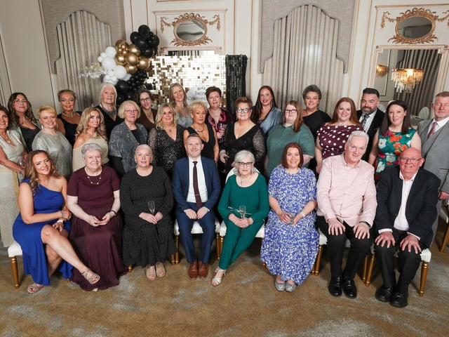 Encore Contemporary Choir 15th Anniversary dinner held in The Ebrington Hotel.
‘The gang’s all here’ – well, most of them! Encore Contemporary Choir get together to celebrate 15 years of their love of singing and performing.
Mandatory Credit Lorcan Doherty : Encore 15th Birthday.