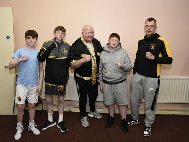 Churchlands Golden Gloves boxers and coaches.