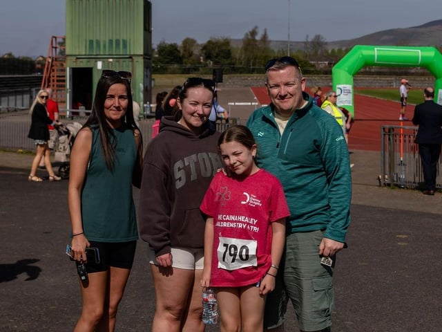 Plenty of support for the young athletes at the Caina Healey Children's Try-a-Tri at Templemore Sports Complex.