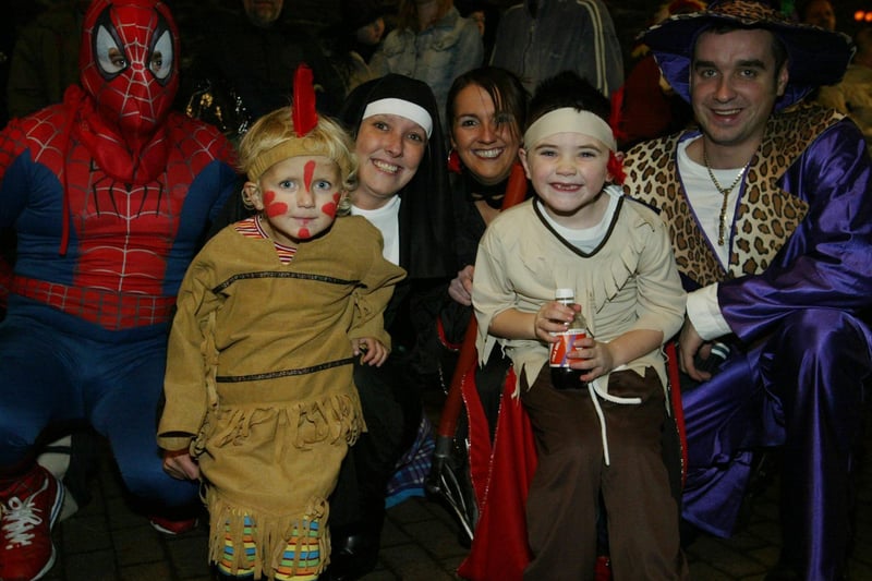 McLaughlin family get into the swing of things.  (0311JB21):20 YEARS ON: Halloween celebrations in Derry in 2003