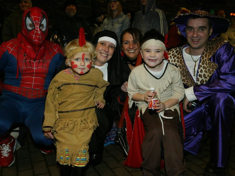 McLaughlin family get into the swing of things. (0311JB21):20 YEARS ON: Halloween celebrations in Derry in 2003