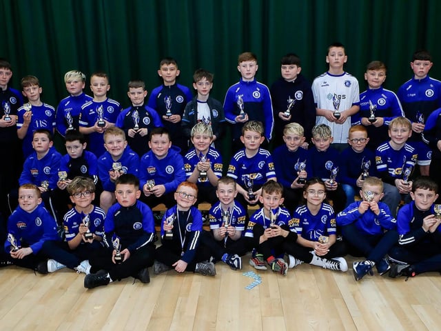 Managers' Award recipients at Trojans annual presentation of awards held in Cecilia's College. (Photo - Tom Heaney, nwpresspics)