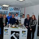 Group pictured at Bakery and Professional Cookery Event held at Craft Training, Springstown Industrial, during Northern Ireland Apprenticeship Week. Included in the photograph are Peter Heany, Susan Stranaghan and Aaron McAree, Department for the Economy, tutors Mark Hasson and Aaron O’Hagan, Training Manager Peter Reid, apprentices and prospective apprentices. Photo: George Sweeney