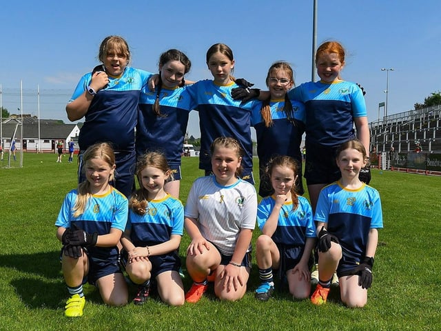 Derry Primary Schools Girls' Finals at Celtic Park: Gaelscoil na Daroige. Photo: George Sweeney.