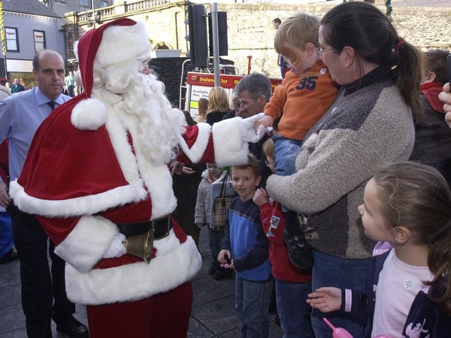 Santa at Foyleside in 2005.
