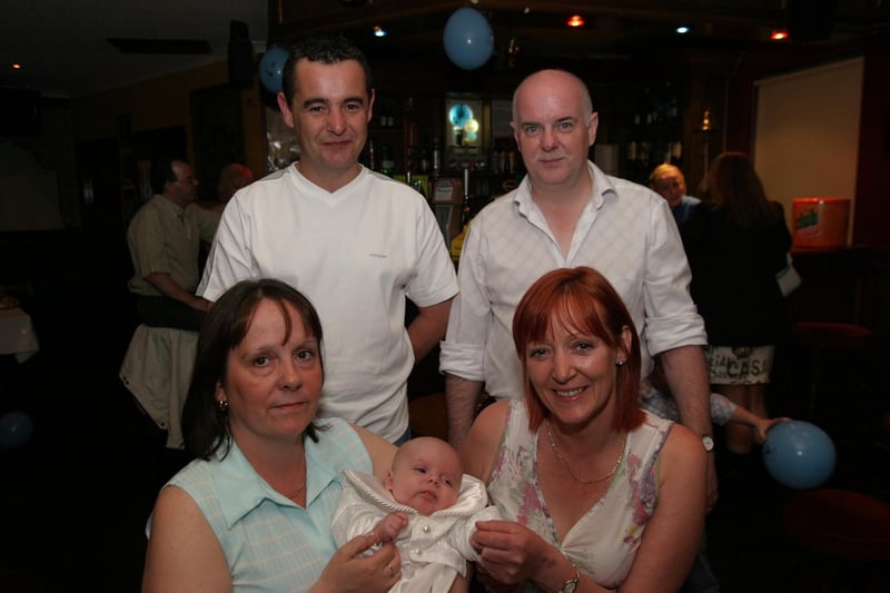Ben Maguire's Christening with family.