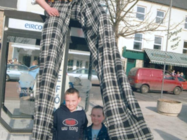 St Patrick's Day celebrations in Donegal Town in 2003:.