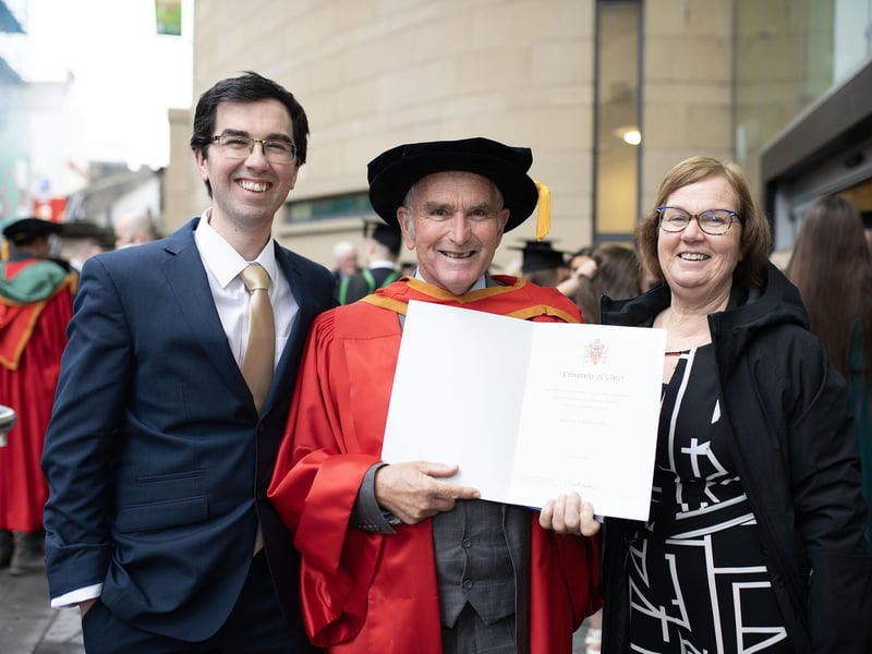 Winter graduations in Derry.