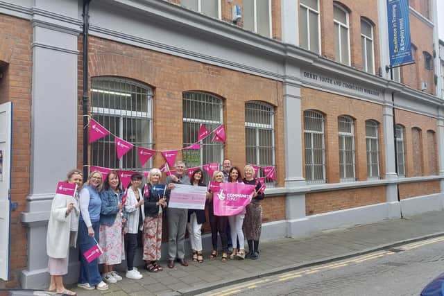 Representatives from Derry Youth and Community Workshop launch the new SKY programme at their Society Street premises.