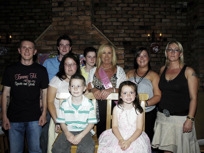 Kathleen pictured with her nieces and nephews.
