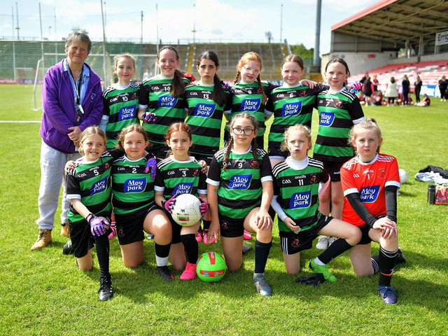 Greenhaw Primary School at last week's Tower Cup Girls' Finals day. Photo: George Sweeney. DER2321GS – 143