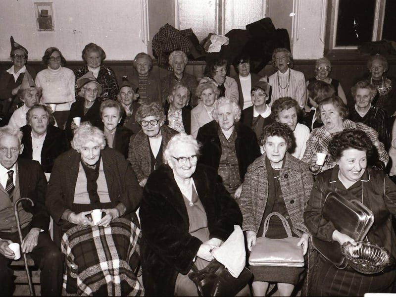 Long Tower Senior Citizens Christmas Party in December 1983.