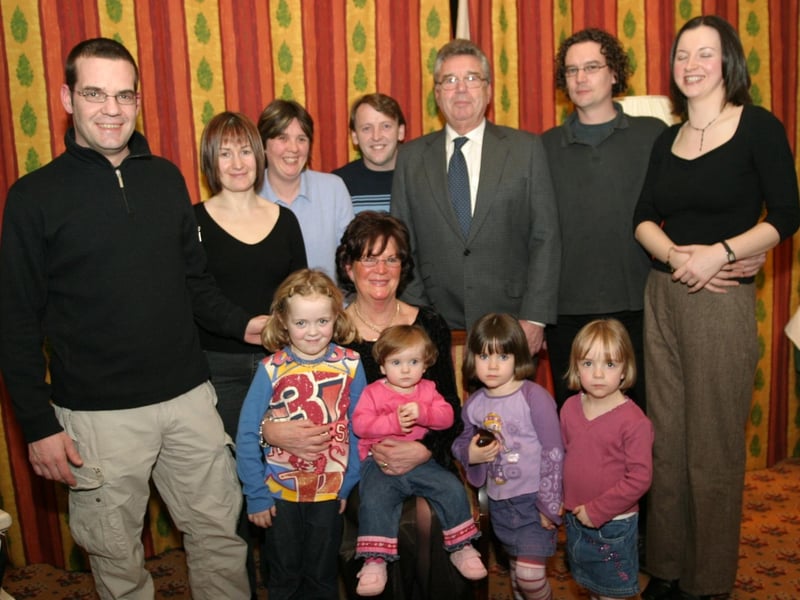 Celebrations back in 2004: Annie Courtney