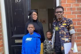 Adamma Antonia Odumukwu, husband Kenneth and sons Daniel and David. Adamma is studying for a degree in International Business with Data Analytics in Advanced Practice. (NW Migrants Forum)