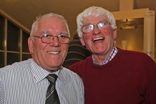 The Crossan brothers Jimbo (left) and Jobby pictured during the Derry & District League's 90th Anniversary Awards Night.