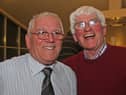 The Crossan brothers Jimbo (left) and Jobby pictured during the Derry & District League's 90th Anniversary Awards Night.
