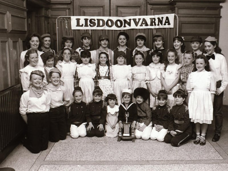 Winners and competitors at Feis Dhoire Cholmcille back in 1984.